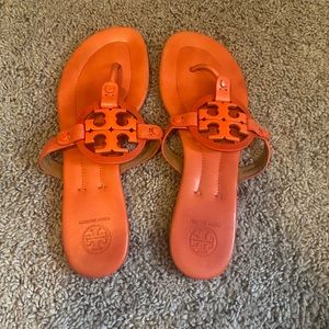 Orange Tory Burch sandals!